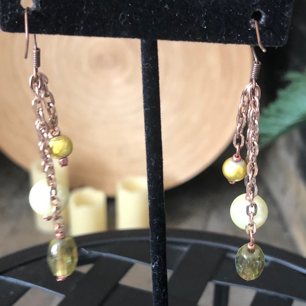 Ball and Chain Dangle Earrings